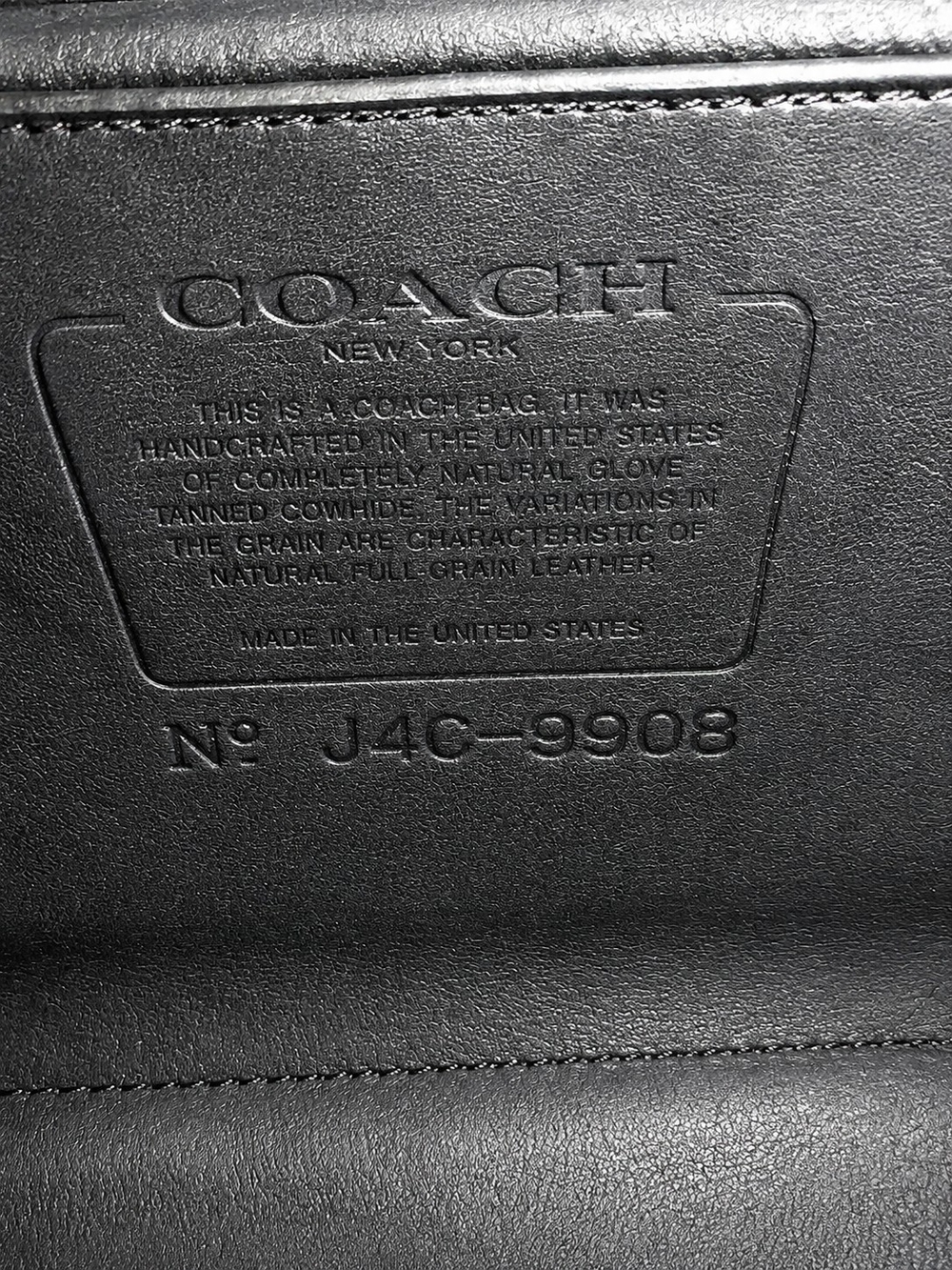 Vintage Coach Devon 9908 Black Glove-tanned Leather Brass Hardware EVC - Picture 6 of 14